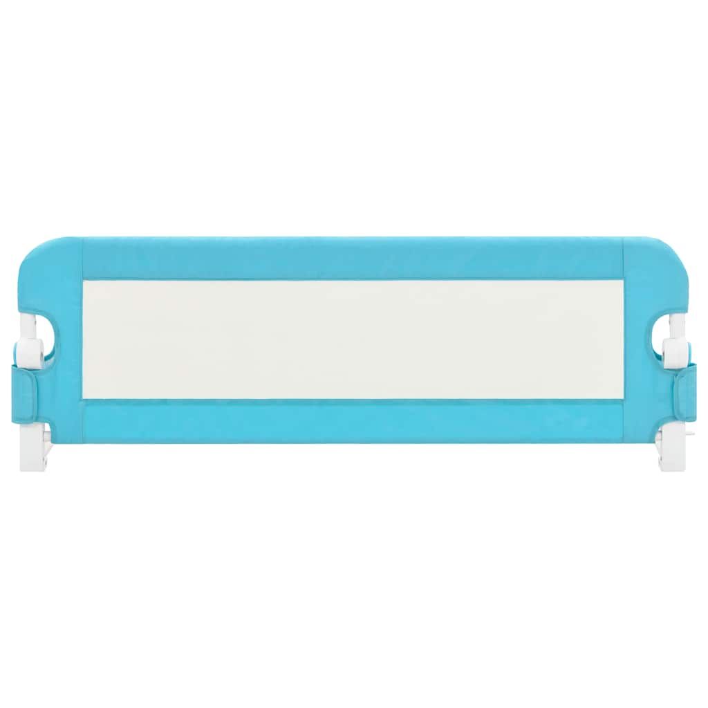 Vidaxl Barandilla De Seguridad Cama De Niño Poliéster Azul 120x42 Cm_2