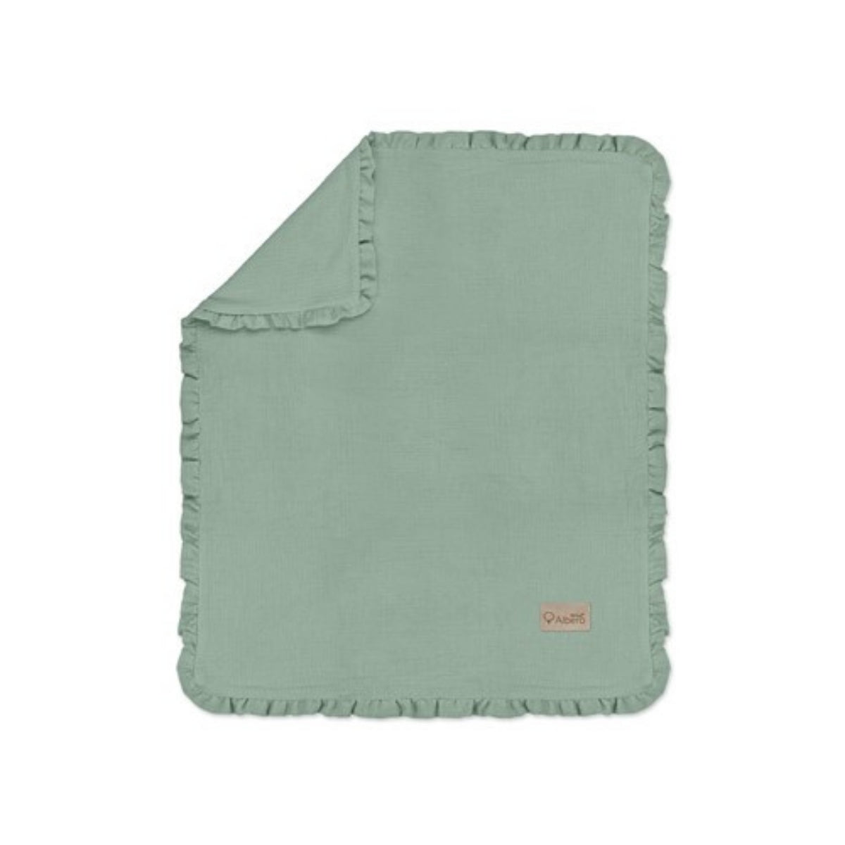 Manta De Bebé Doble Muselina Cotton Color Salvia_0