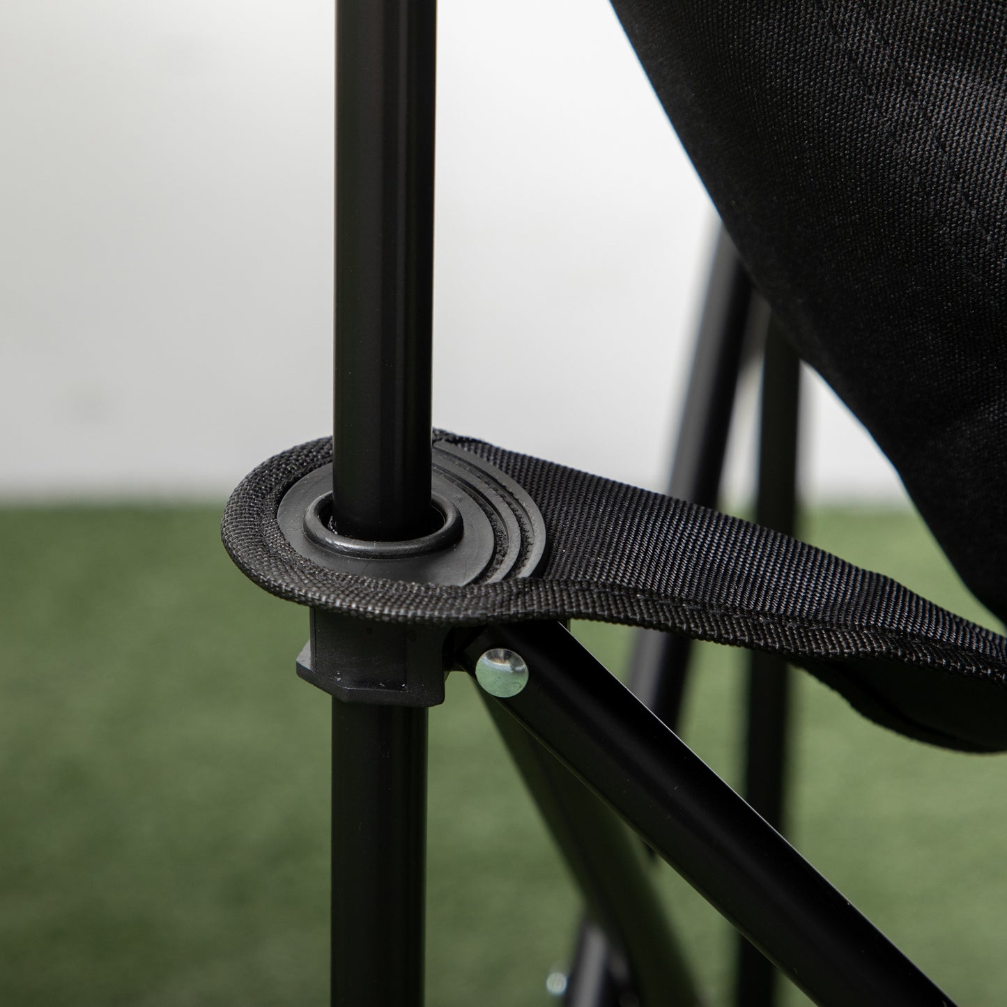 Outsunny Silla De Camping Plegable Con Bolsa De Transporte Carga 110 Kg Negro_3