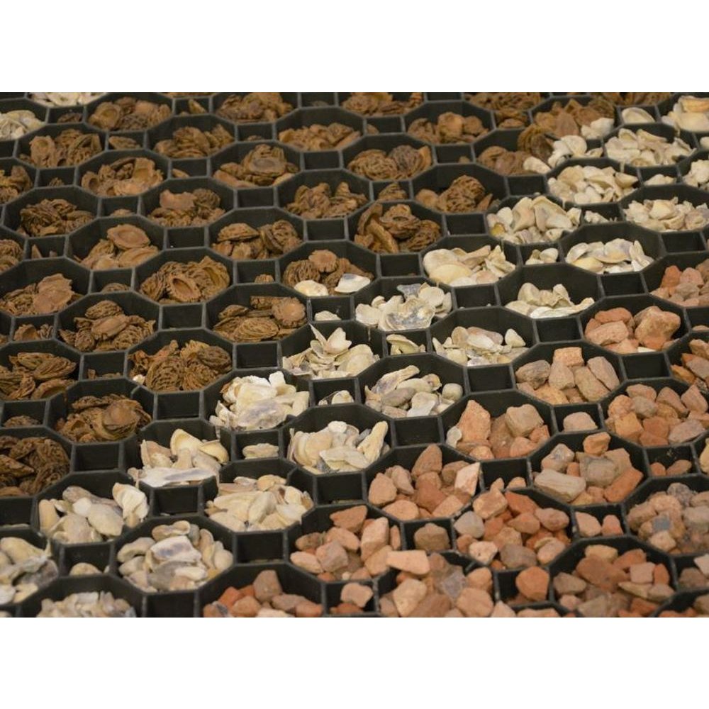 Rejilla De Césped Negra, 49,2x49,2x3,9cm - Adoquines Para Césped