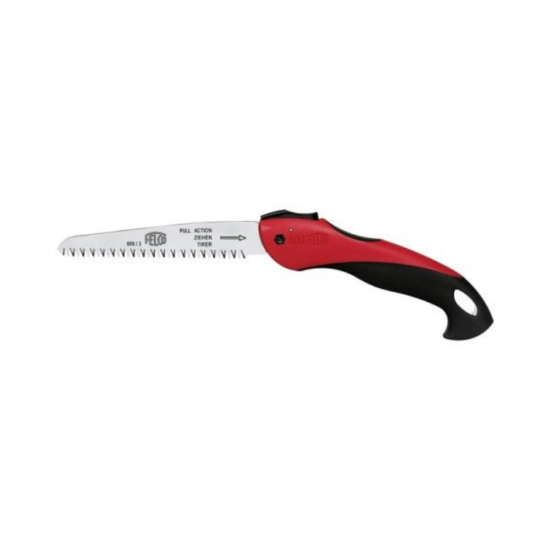 Felco 600 Serrucho Plegable De Corte Por Tracción Negro, Cromo, Rojo 16 Cm_0