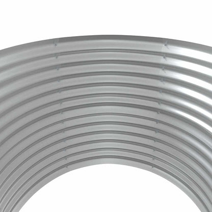 Jardinera Arriate Acero Galvanizado Gris 100x100x68 Cm_3