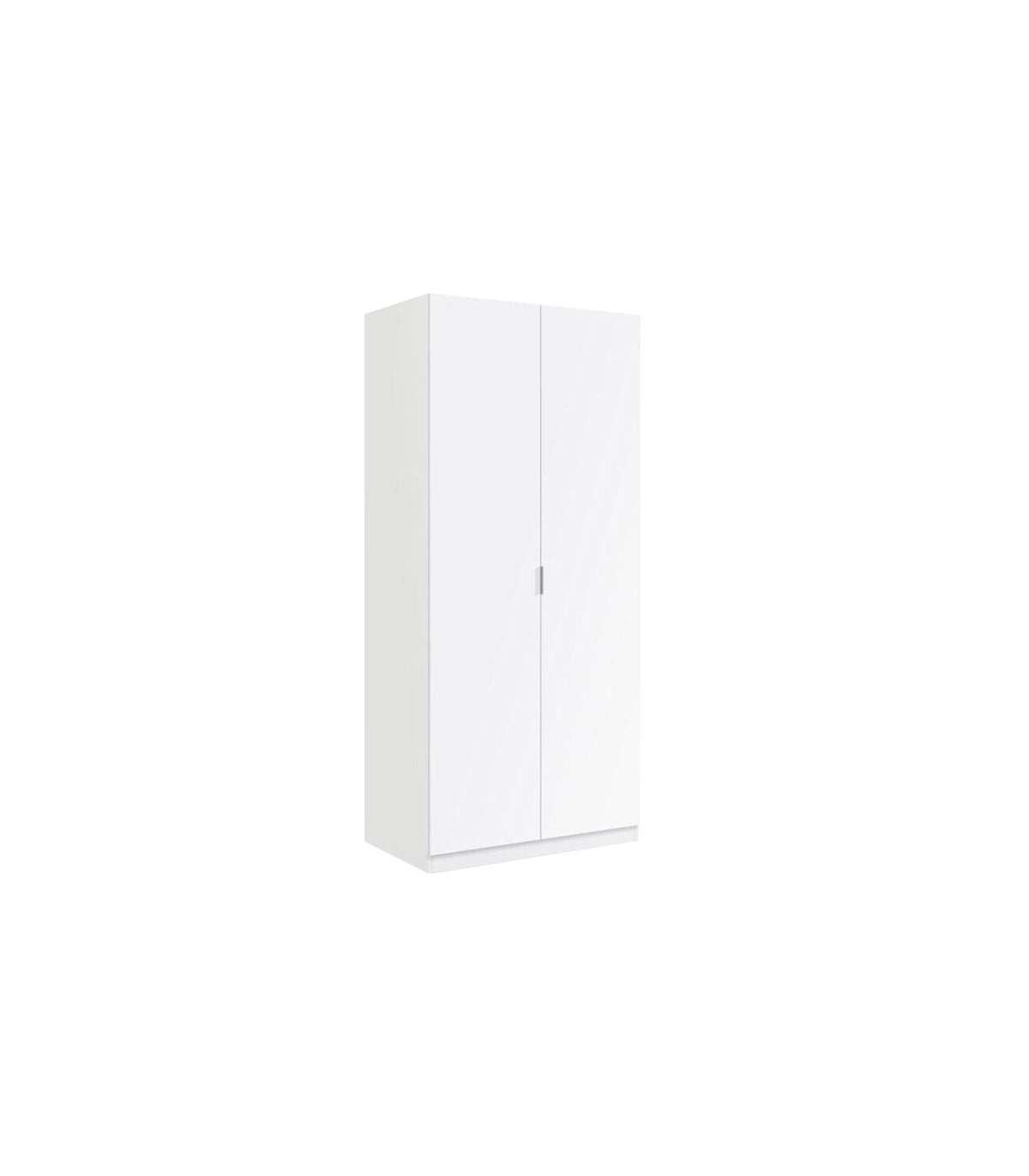 Armario Ropero Herro 2 Puertas Acabado Blanco 180 Cm(alto)81 Cm(ancho)52 Cm(largo)_0