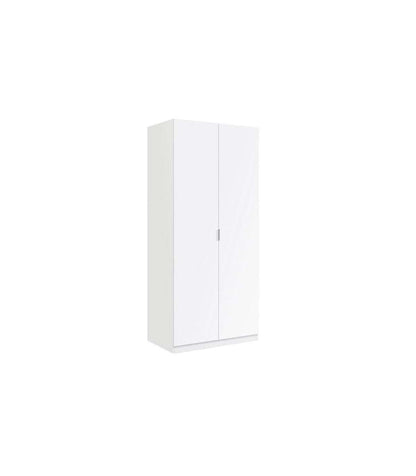 Armario Ropero Herro 2 Puertas Acabado Blanco 180 Cm(alto)81 Cm(ancho)52 Cm(largo)_0