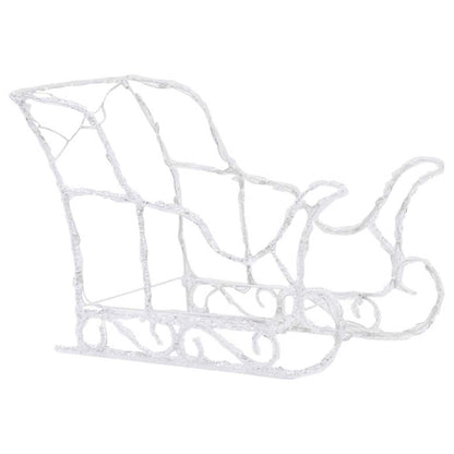 Vidaxl Reno Y Trineo Adorno Navideño 160 Leds Acrílico 130 Cm_4