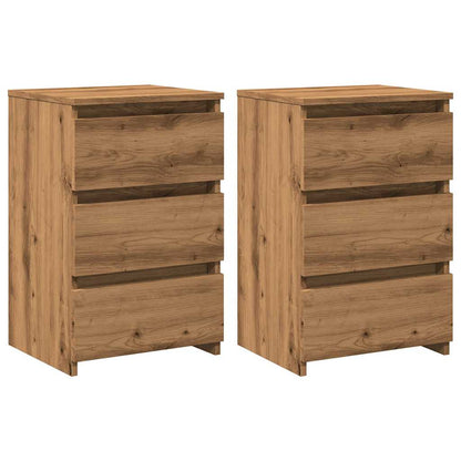 Mesitas Noche 2uds Madera Ingeniería Roble Artisan 40x35x62,5cm_0