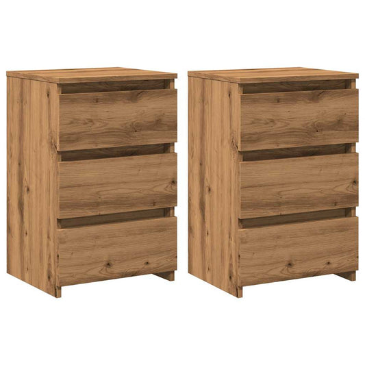 Mesitas Noche 2uds Madera Ingeniería Roble Artisan 40x35x62,5cm_0