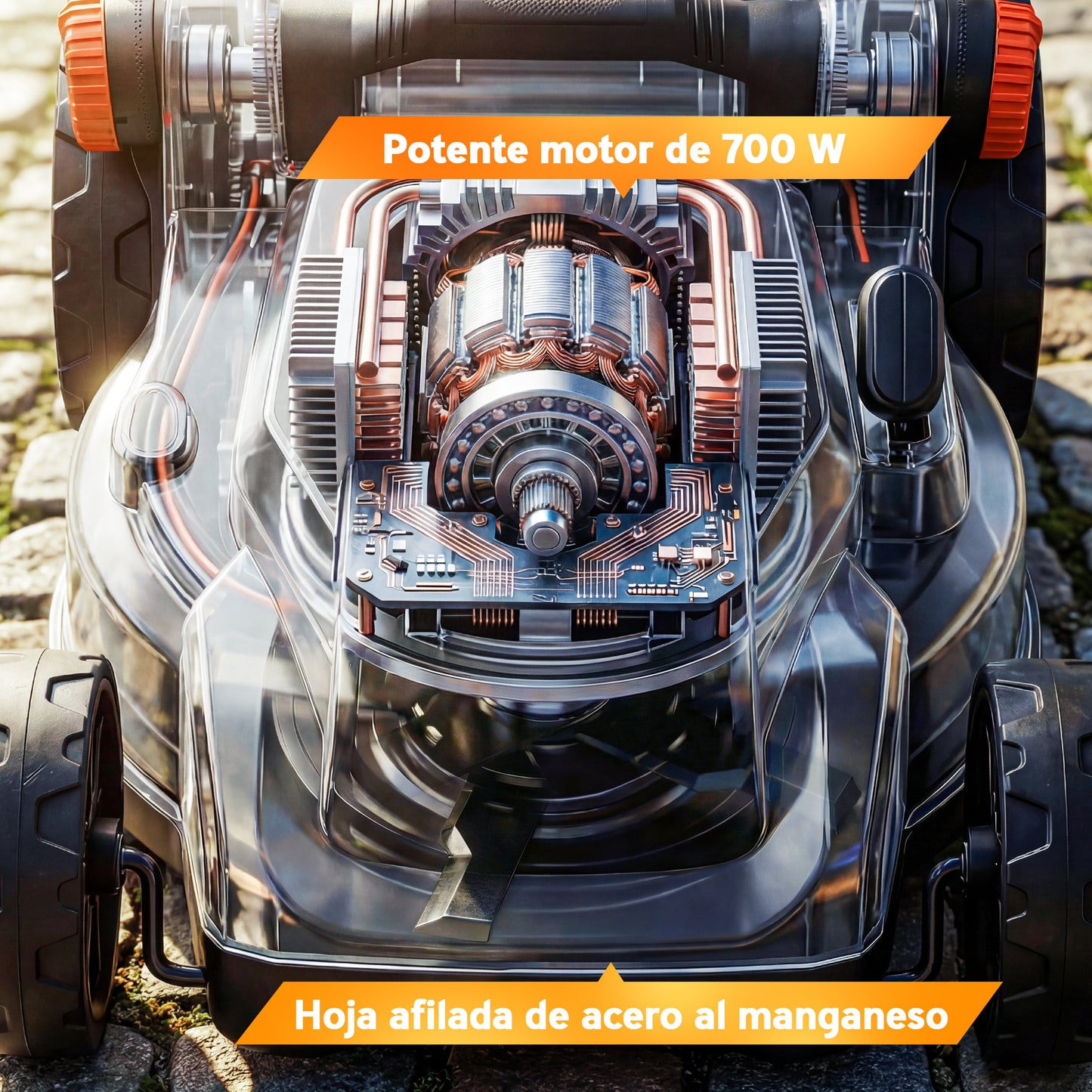 Outsunny Cortacésped A Batería Inalámbrico 18v_4