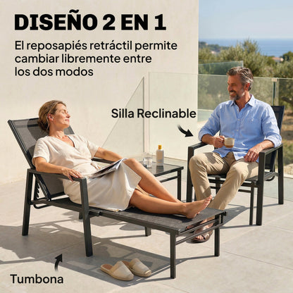 Outsunny Tumbona Plegable 2 En 1_3
