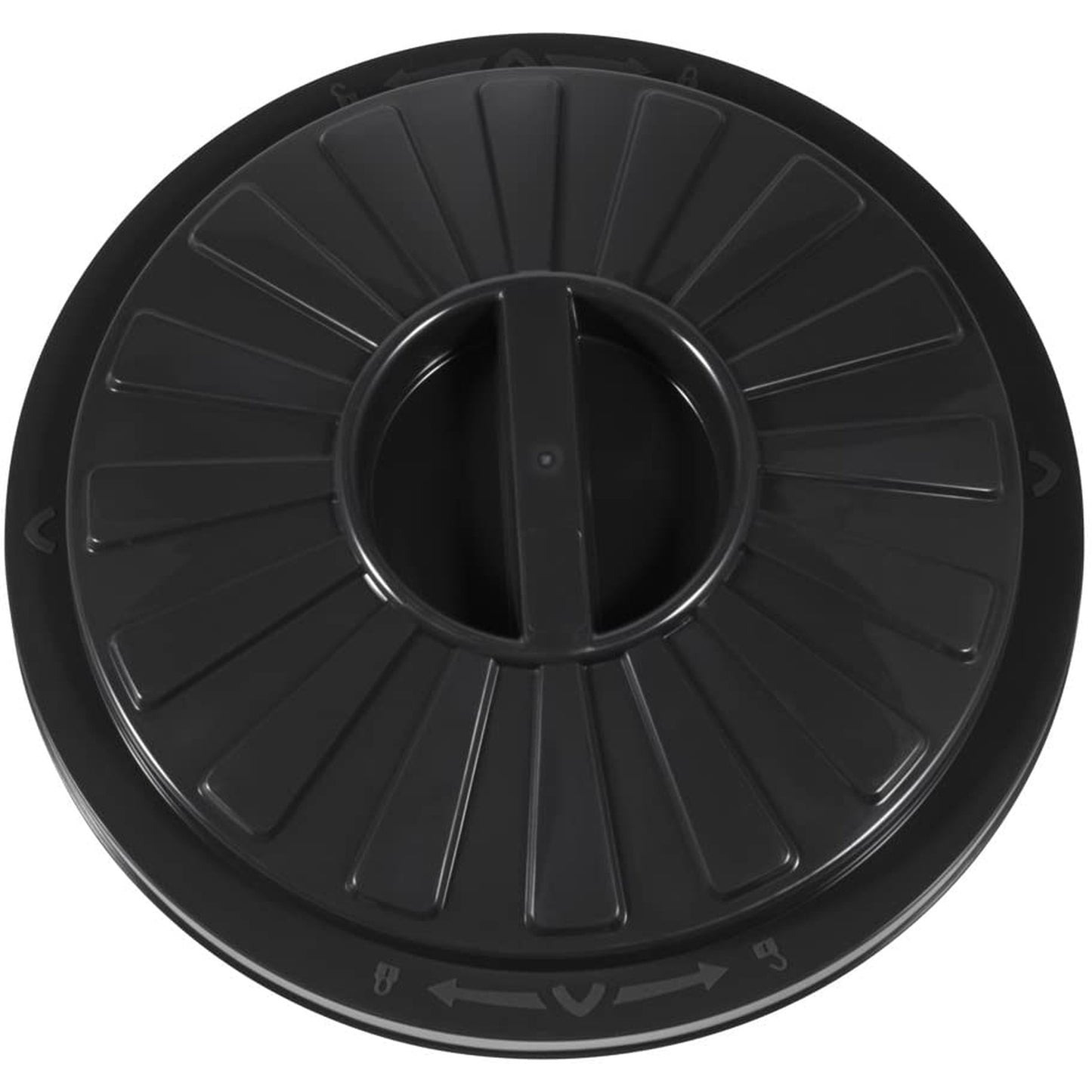 Cubo De Basura / Papelera Polivalente Con Tapa Cerrable, Grande, Plástico Resistente (pp), 23 L, Mats, Grafito