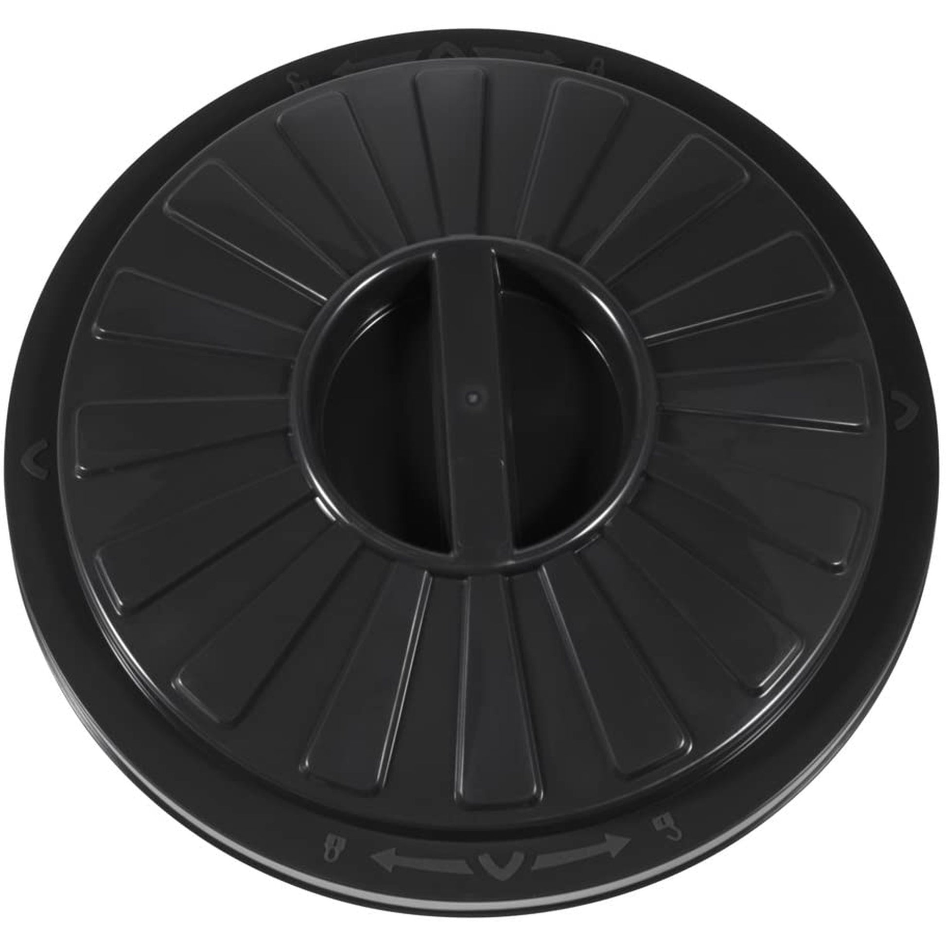 Cubo De Basura / Papelera Polivalente Con Tapa Cerrable, Grande, Plástico Resistente (pp), 23 L, Mats, Grafito