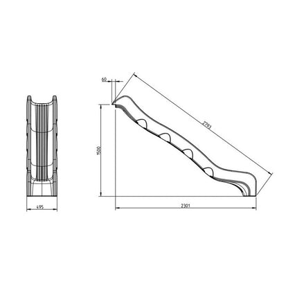 Rampa De Tobogan Masgames Optima Altura 150 Cm.