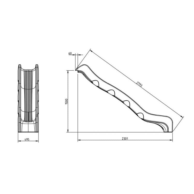 Rampa De Tobogan Masgames Optima Altura 120 Cm.