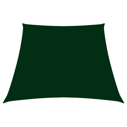 Vidaxl Toldo De Vela Tela Oxford Trapecio Verde Oscuro 2/4x3 M_0