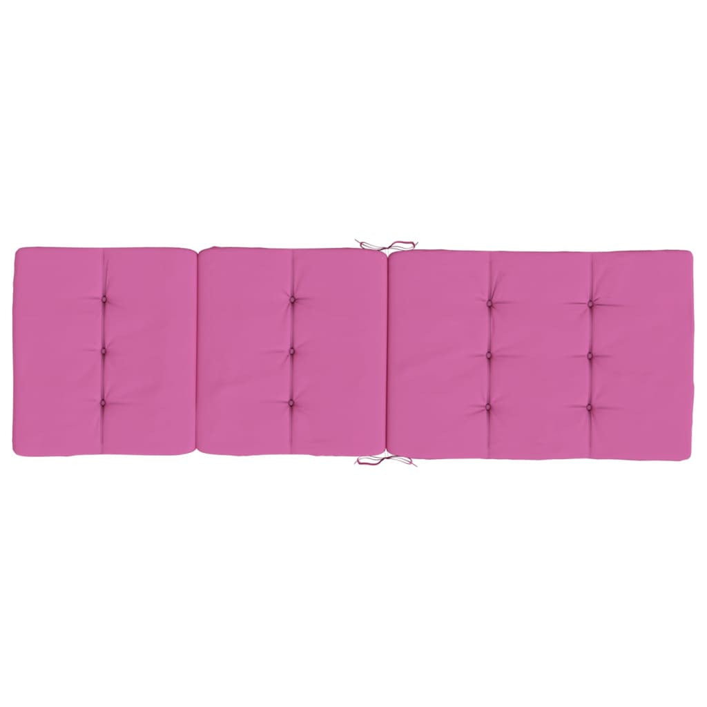 Vidaxl Cojines Para Tumbona 2 Uds Tela Oxford Rosa_3