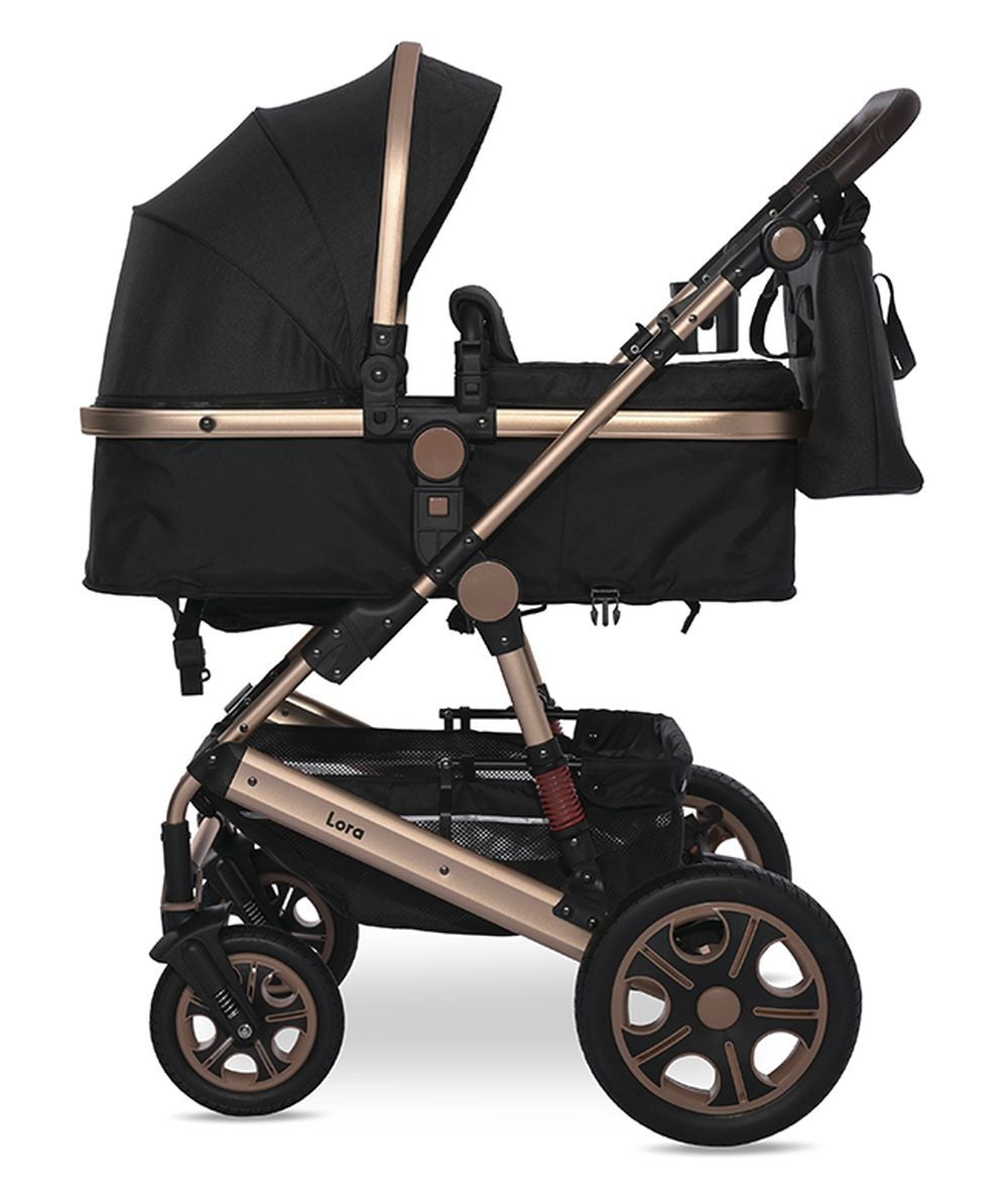 Carrito Dúo Convertible Lora Hasta 15 Kg Black_1