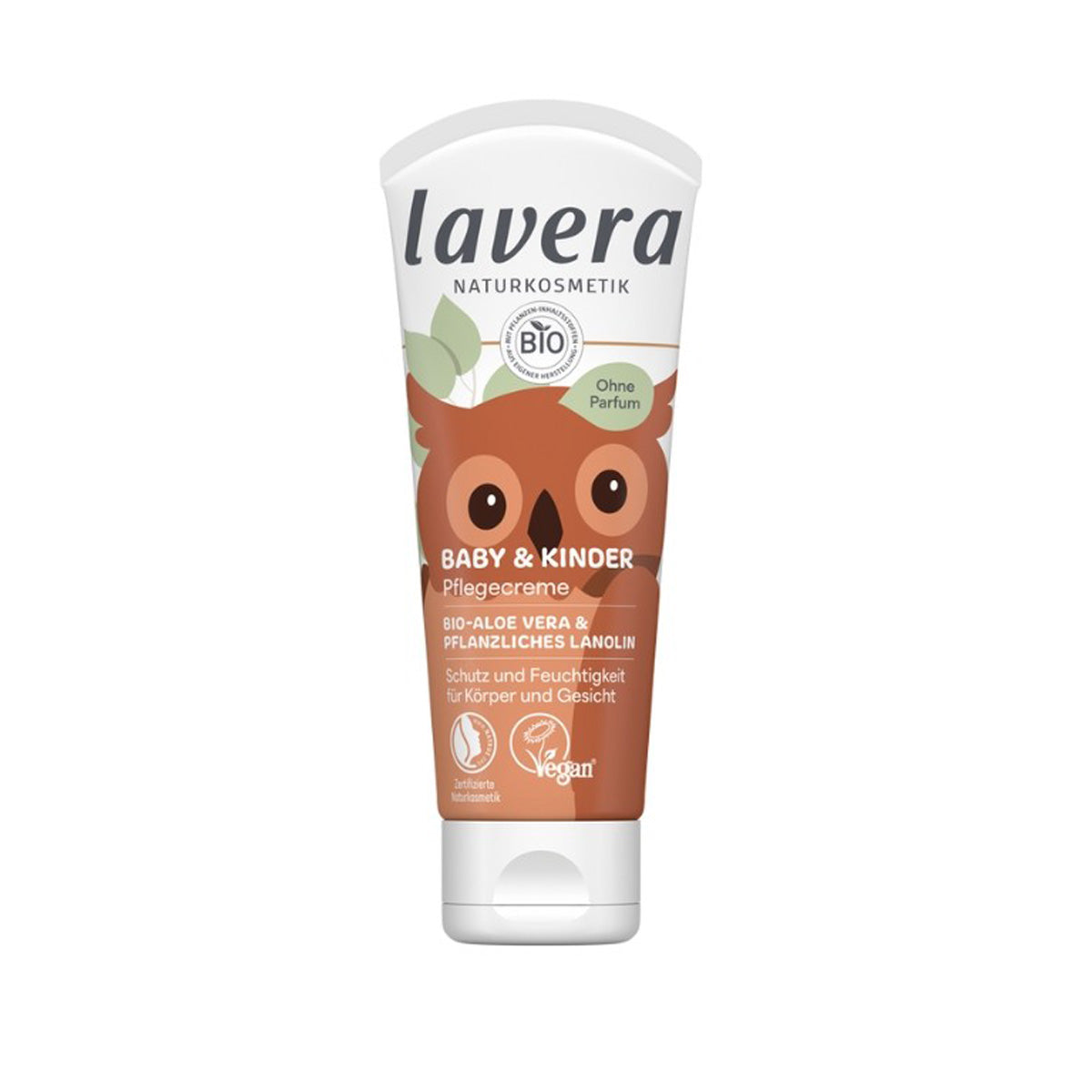Crema hidratante ultra sensitive Bebés & Niños con Aloe, Lanolina y Manteca de Karité, Lavera 75 ml