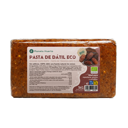 Pasta de dátil 100% natural Planeta Huerto 1 kg