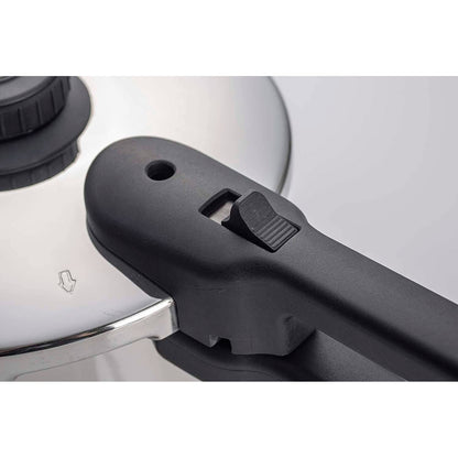 Olla A Presión 8 Litros, Inducción, Express Super Rápida, Acero Inoxidable 18/10, Todas Cocinas Fagor Dual Xpress 8 Plata