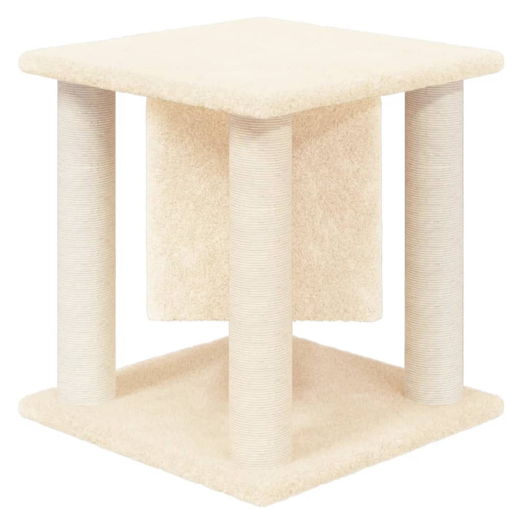 Vidaxl Rascador Para Gatos Con Postes De Sisal Crema 37 Cm_4