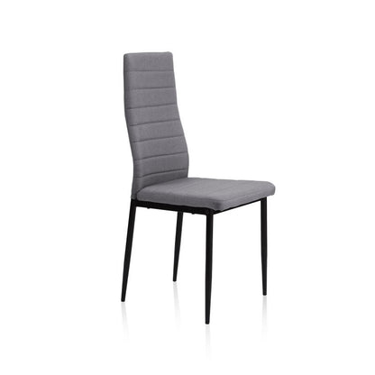 Pack 4 Sillas De Comedor Niza Tejido Tapizado, Gris, 43 X 98 X 44_2