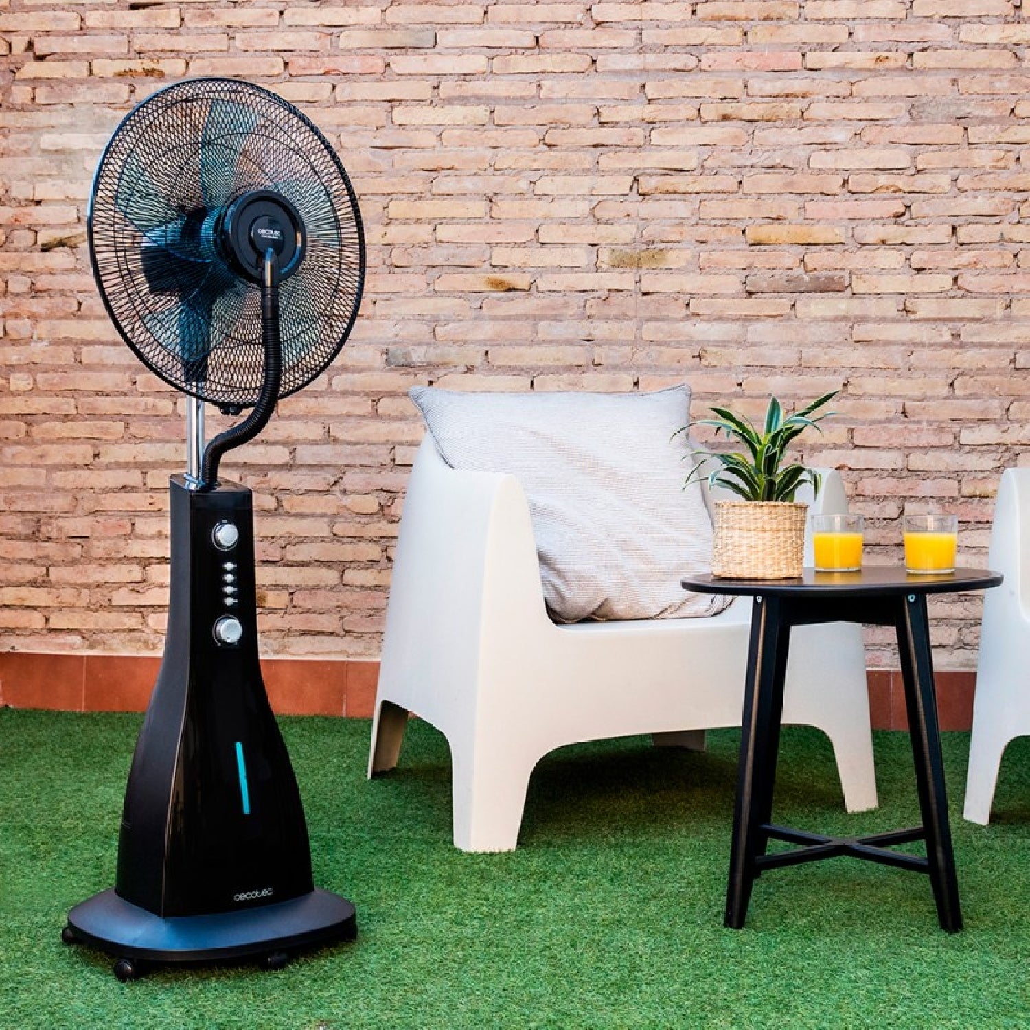 Cecotec Ventilador Nebulizador De Agua Con Temporizador Energysilence 590 Freshessence. 90 W 5 Aspas 40 Cm De Diámetro O_3