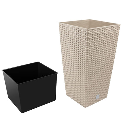 Maceta Rato De 7,2 Litros Con Inserto 17 X 17 X 32,4 Cm En Color Mocca_4