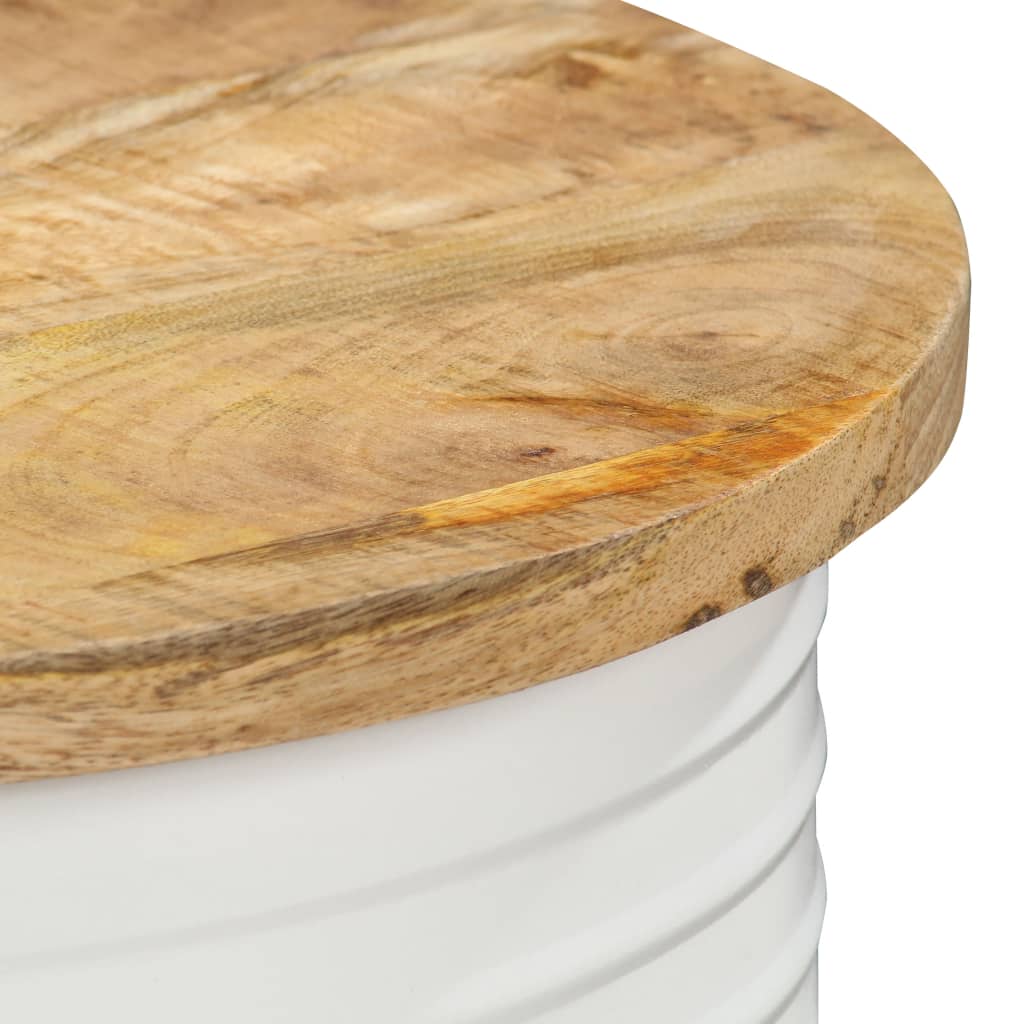 Mesa De Centro De Madera Maciza De Mango 43x55 Cm_1