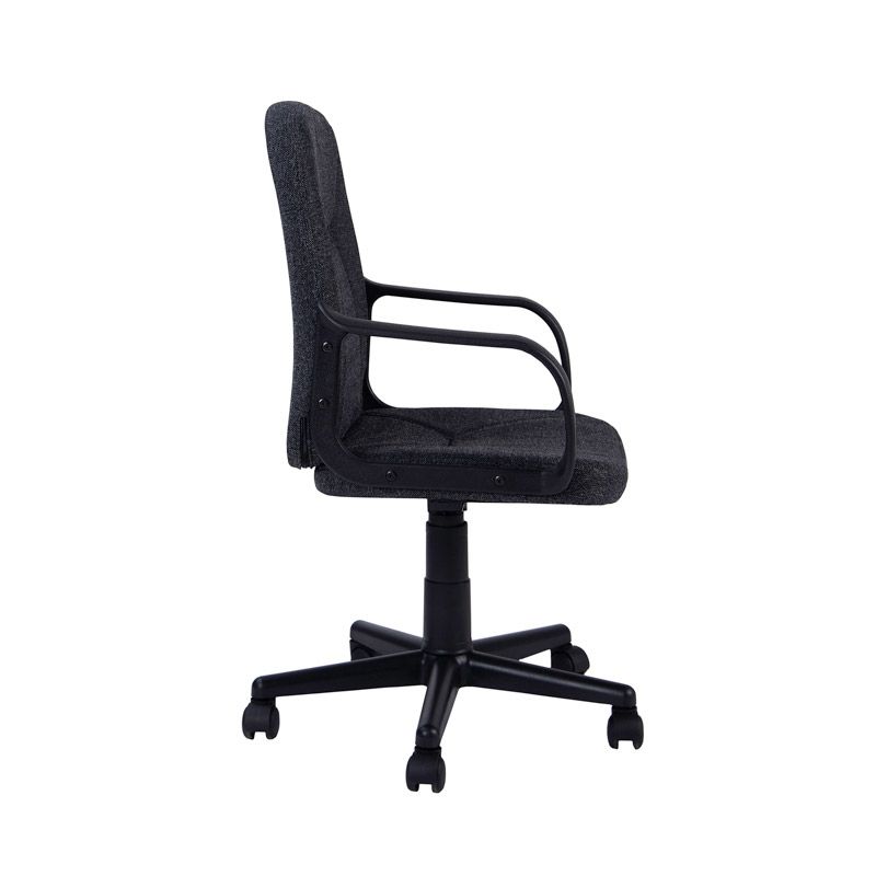 Silla De Oficina Génesis Tapizado, Negro, 55 X 87-96 X 45_1