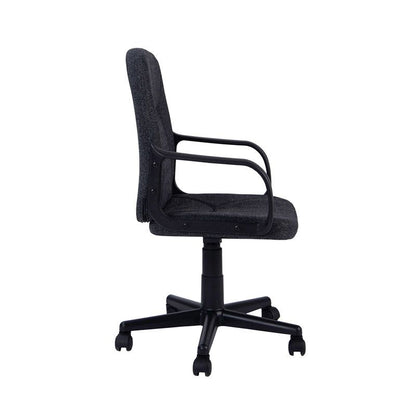 Silla De Oficina Génesis Tapizado, Negro, 55 X 87-96 X 45_1