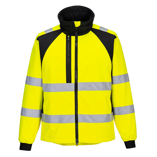 Chaqueta Softshell De Alta Visibilidad Wx2 Eco - Resistente Y Ecológica / Xl / Amarillo-negro_0