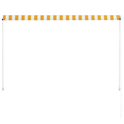 Toldo Retráctil 200x150 Cm Amarillo Y Blanco_4