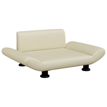 Cama Para Perros De Cuero Sintético Crema 70x45x28 Cm / Vetonek_0