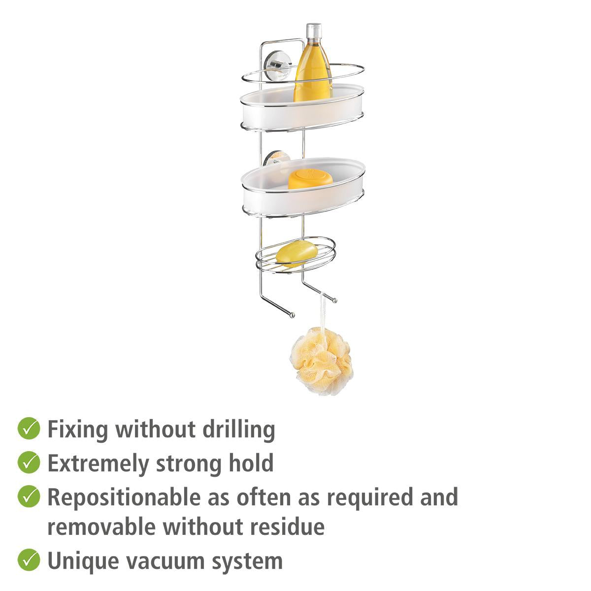 Cesta de Pared para Baño VacuumLoc Wenko