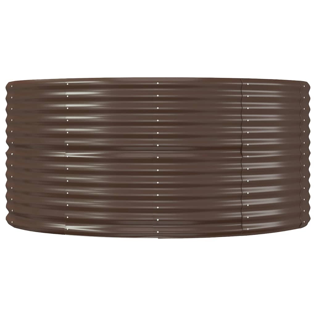 Jardinera Arriate Acero Galvanizado Marrón 212x140x68cm_3