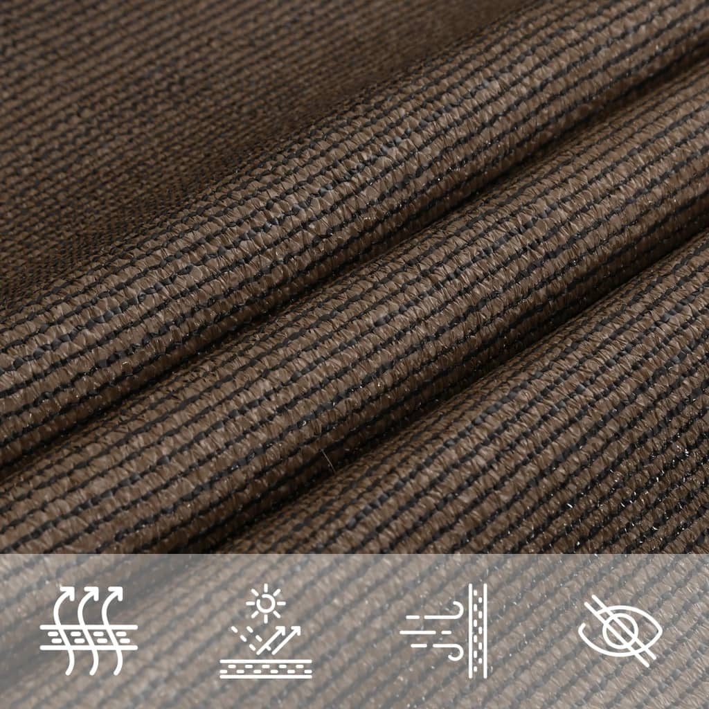 Vidaxl Toldo De Vela Marrón Hdpe 160 G/m² 4x5x6,8 M_4
