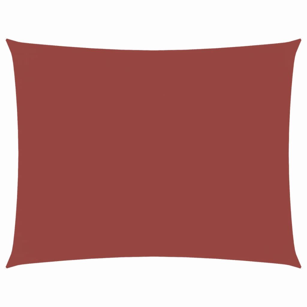 Vidaxl Toldo De Vela Rectangular Tela Oxford Terracota 3x4 M_0