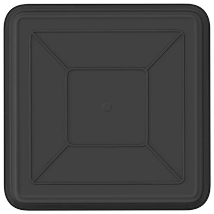 Bandeja Cuadrada Para Flores 6 Pcs Negro 18 X 18 X 2 Cm_5