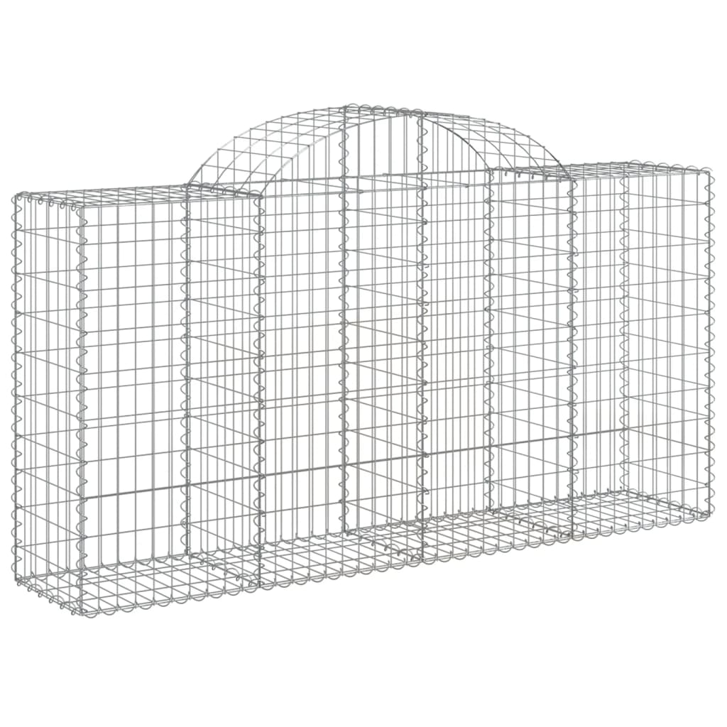 Cestas De Gaviones 15 Uds Forma De Arco Hierro 200x50x100/120cm_2