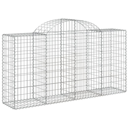 Cestas De Gaviones 10 Uds Forma De Arco Hierro 200x50x100/120cm_2