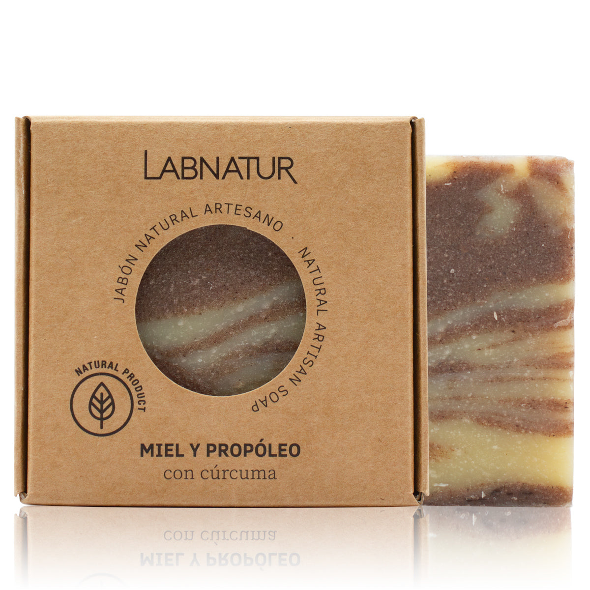Jabón Natural Artesano Miel y Propóleo Labnatur 100 g | Reparador | Piel Sensible | Nutritivo_0