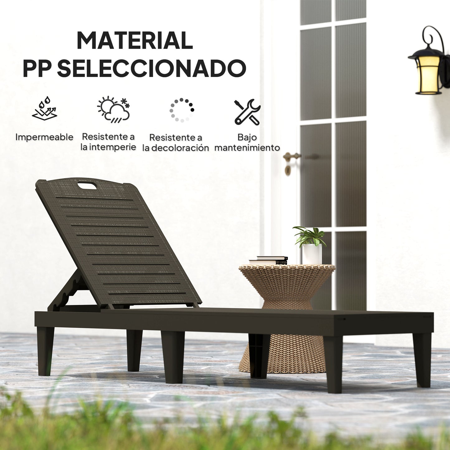 Outsunny Pack De 2 Tumbonas De Jardín Exterior_4