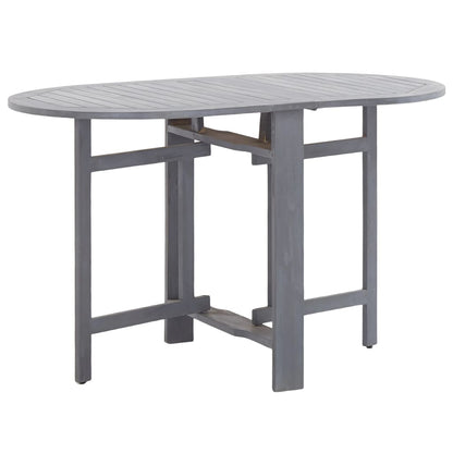 Vidaxl Juego De Comedor De Jardín 5 Pzas Madera Maciza De Acacia Gris_1