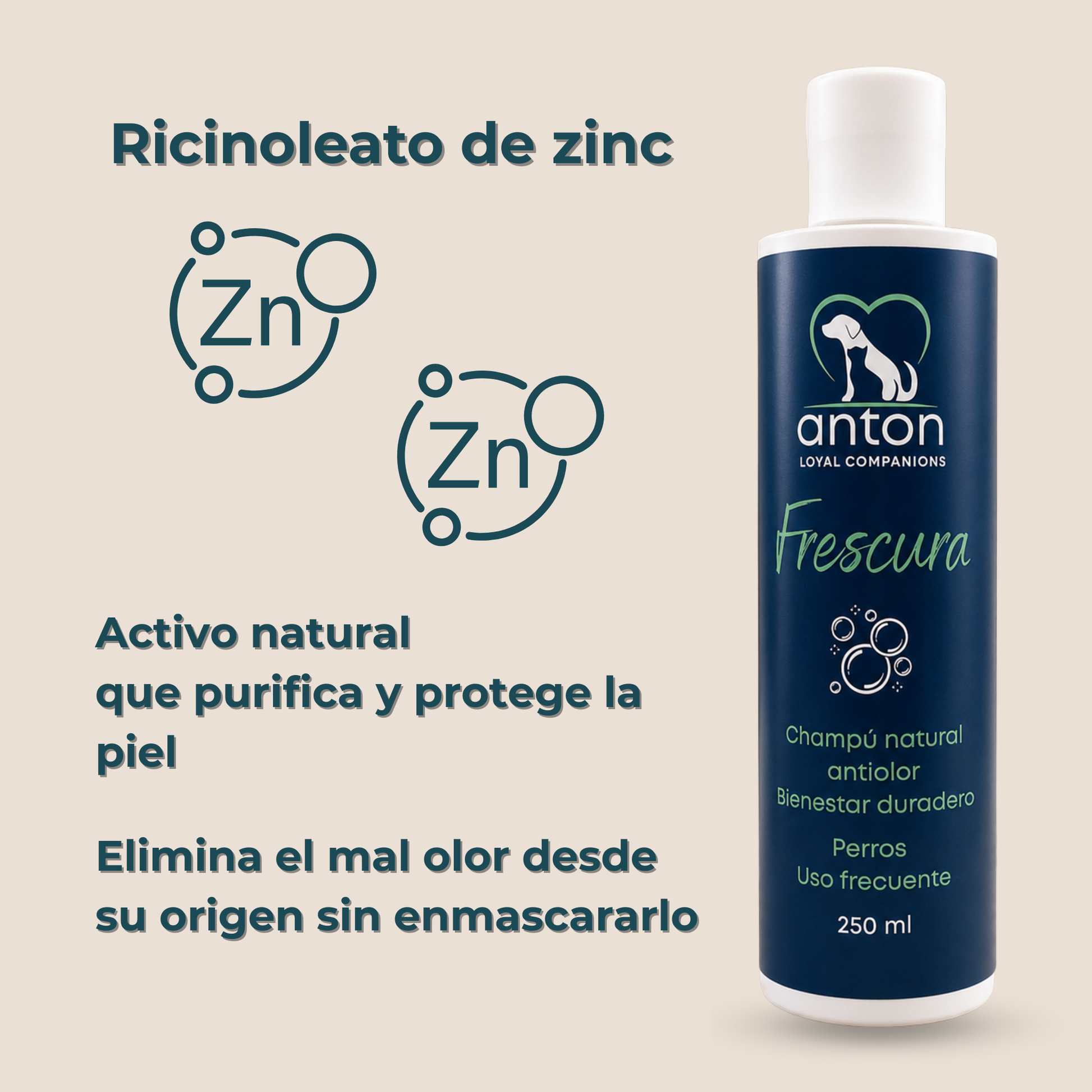 Champú natural para el control de olores en perros – 250 ml_3