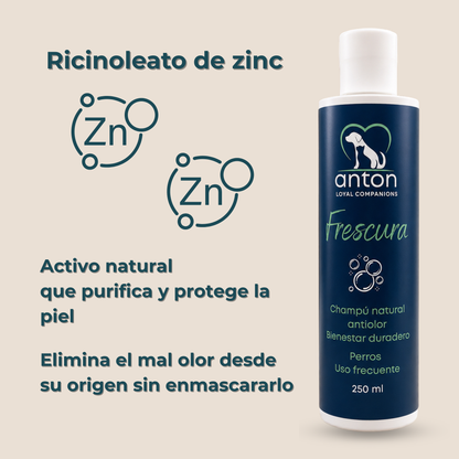 Champú natural para el control de olores en perros – 250 ml_3