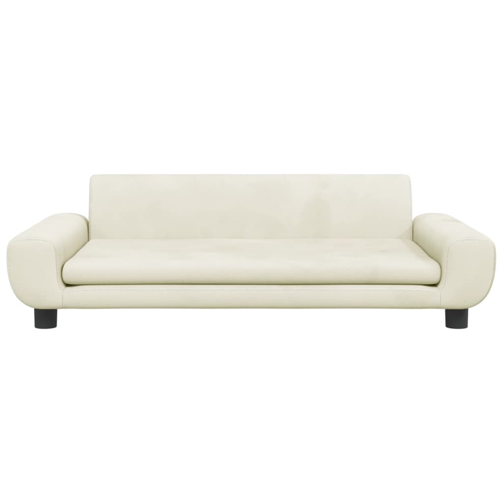 Cama Para Perros De Terciopelo Crema 100x54x33 Cm / Vetonek_5