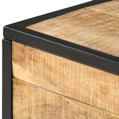 Mesa De Centro De Madera Maciza De Mango 70x50x33 Cm_4