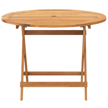 Set De Comedor De Jardín 5 Piezas Ratán Pe Madera Maciza Gris / Vetonek_0