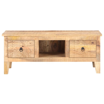 Mesita De Centro Madera De Mango Rugosa 100x55x40 Cm_1