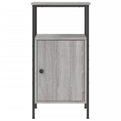 Mesitas De Noche 2 Uds Madera Ingeniería Gris Sonoma 41x31x80cm_4